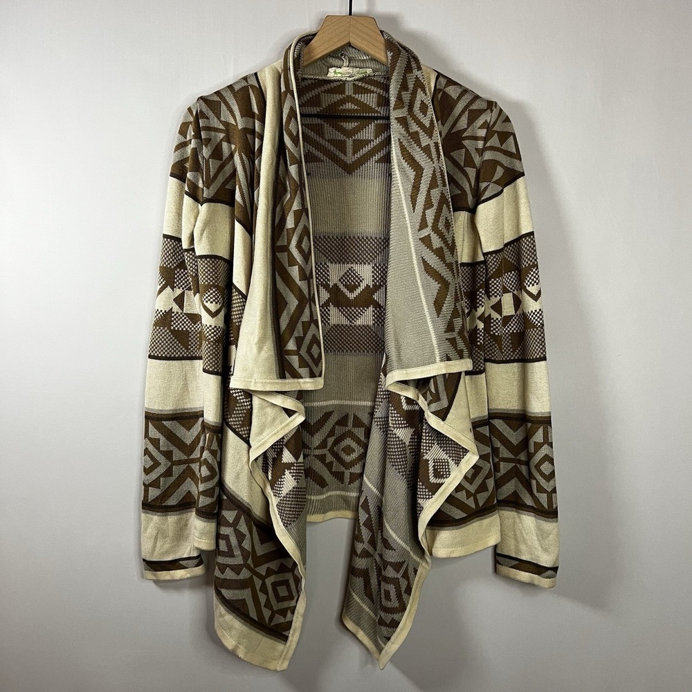 Staring At Stars Sweater Women Size Small Boho Open Front Long Sleeve Cardigan